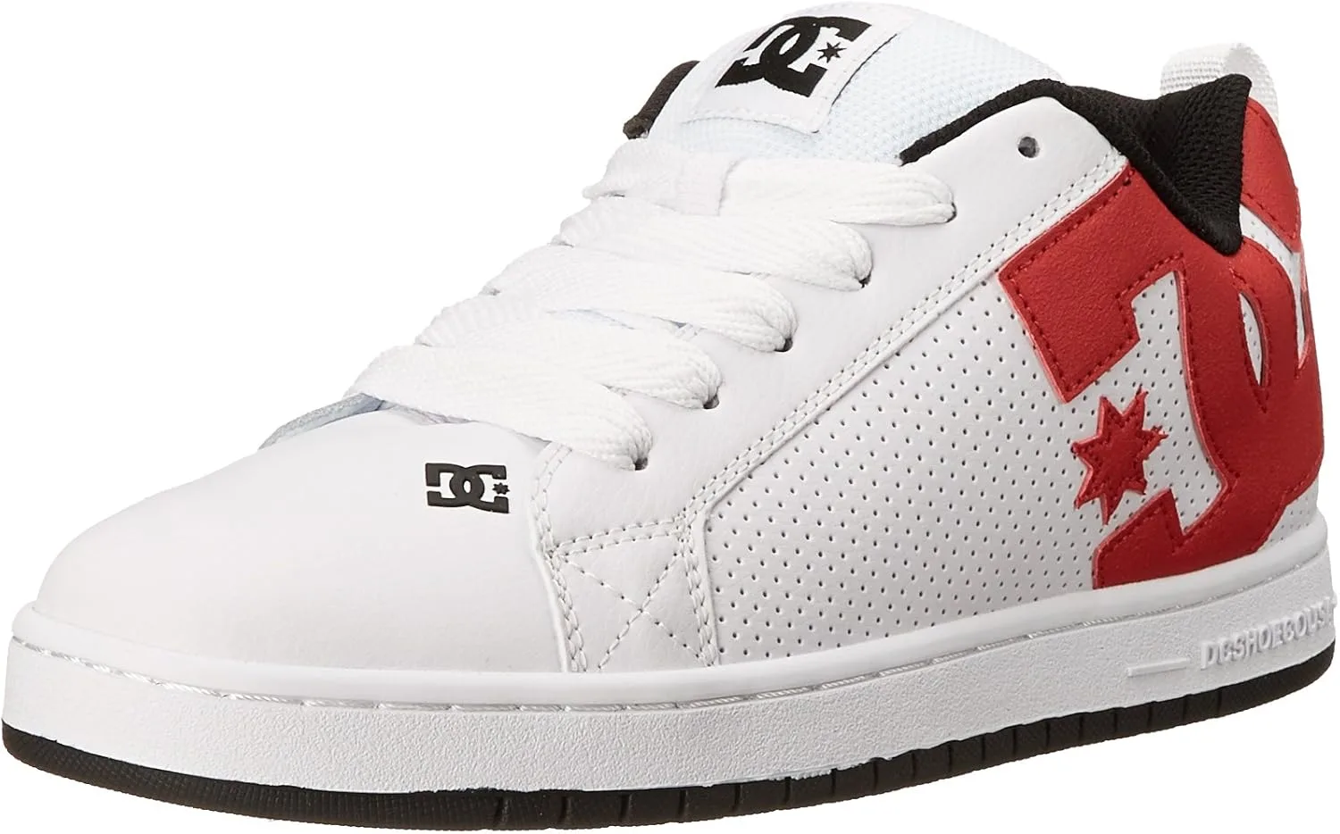 Мужские кроссовки DC Shoes Net Amazon Renewed, белый/черный/красный