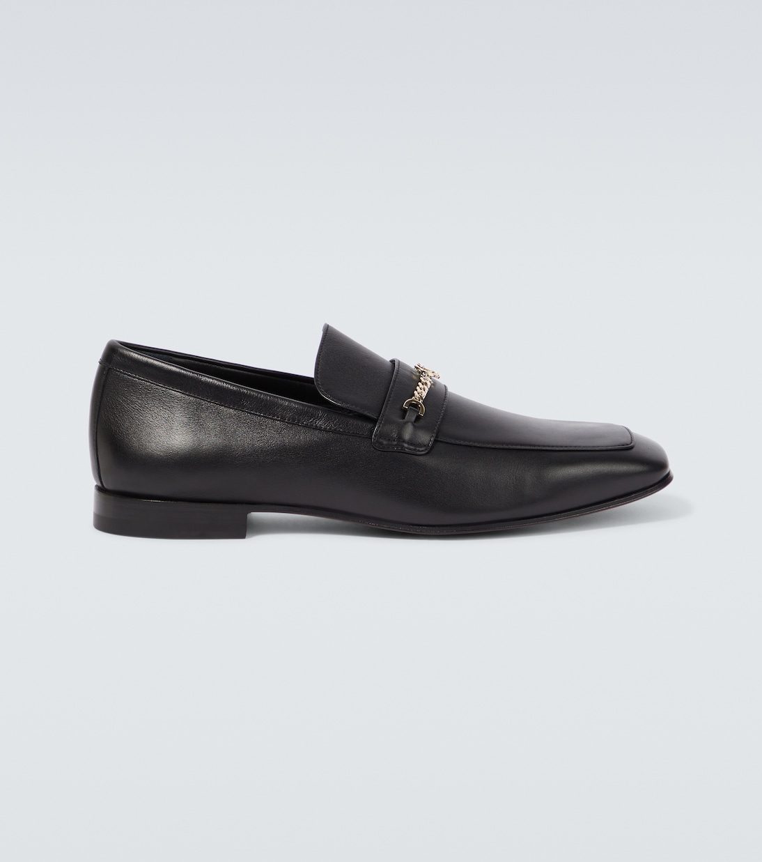 

MJ Moc кожаные лоферы с цепью Christian Louboutin, черный