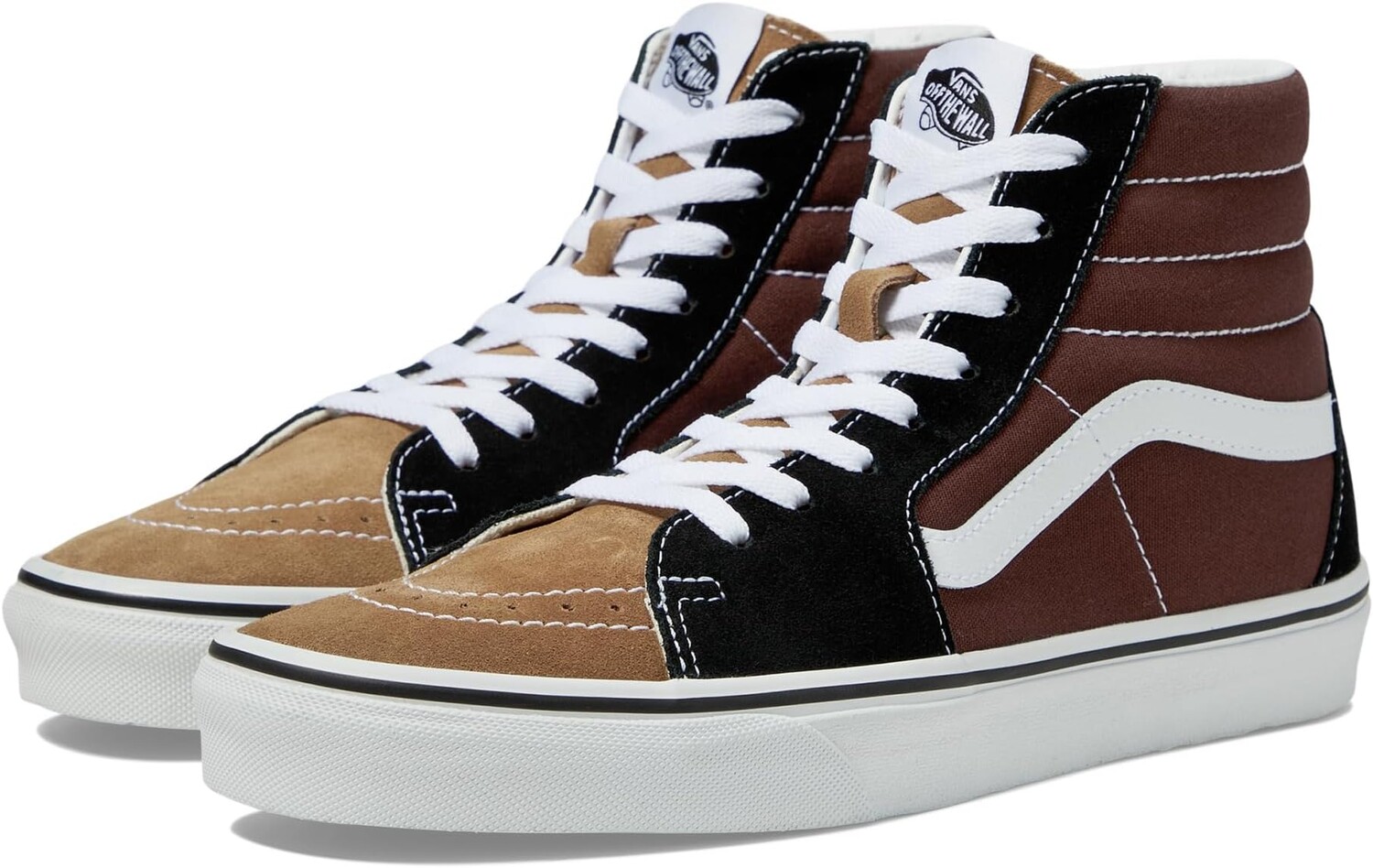 

Кроссовки Vans Sk8-Hi, цвет Color-Block Black/Brown