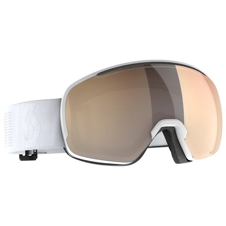 

Горнолыжные очки сферические OTG минеральные белые светочувствительные бронзовые хромированные Scott