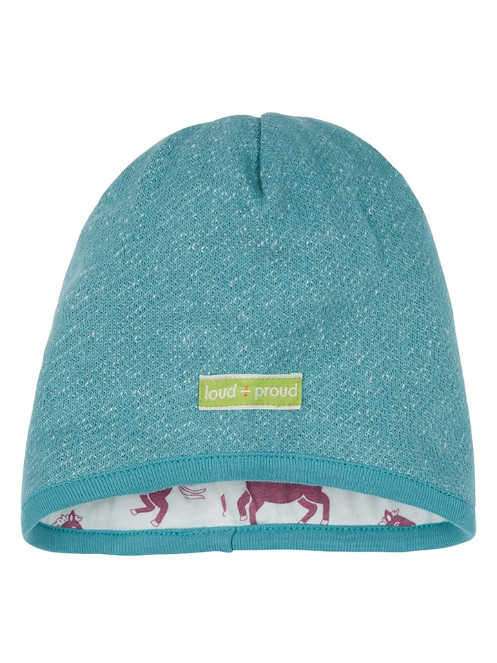 

Loud + proud Двусторонняя кепка бирюзового цвета
