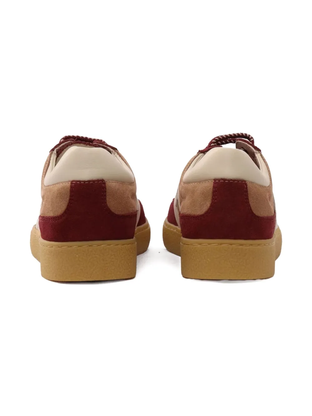 Замшевые кроссовки с логотипом Fendi Kids, красный — фото 3