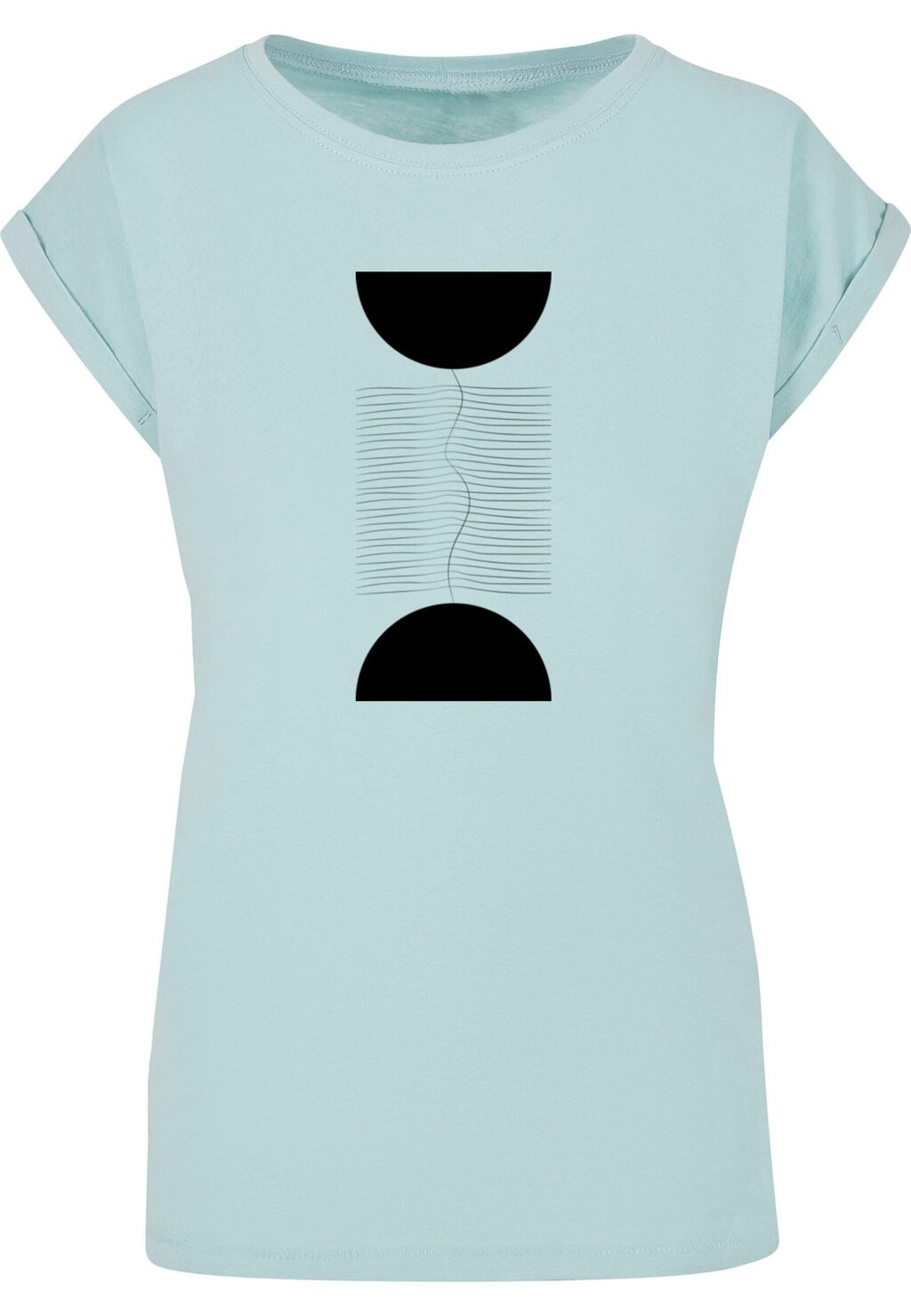 

Футболка с принтом ABSTRACT LINES EXTENDED SHOULDER TEE Merchcode, синий