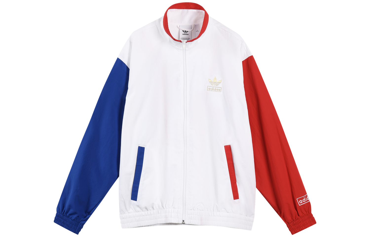 Куртка мужская красно-сине-белая разноцветная Adidas Originals — фото 2