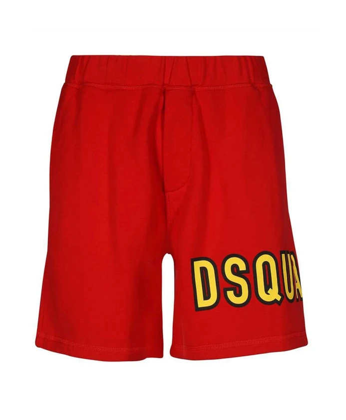 

Хлопковые шорты SS22 Dsquared2, красный