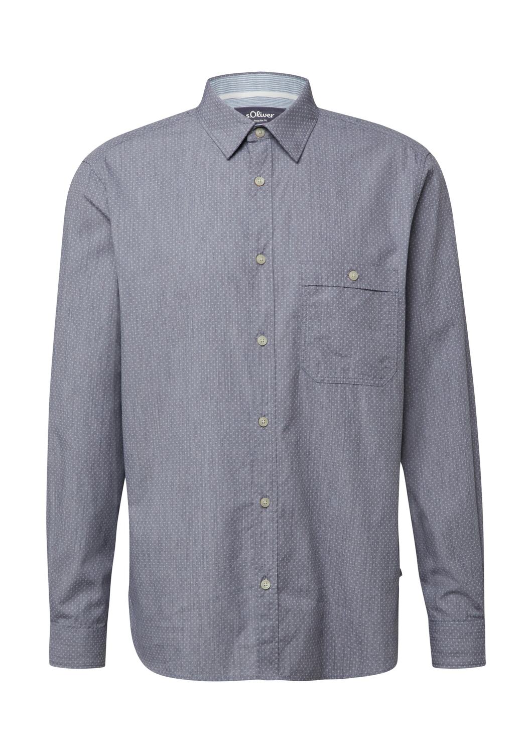 

s.Oliver Рубашка на пуговицах Regular fit в цвете Smoke Blue, Light Blue