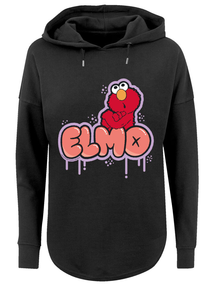 

Пуловер F4NT4STIC Oversized Hoodie Sesamstraße Elmo NO, черный