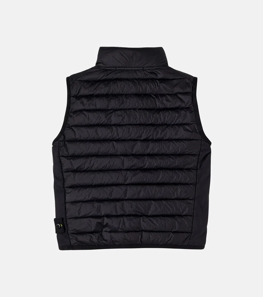 Пуховый жилет «Компас» Stone Island Junior, черный — фото 2