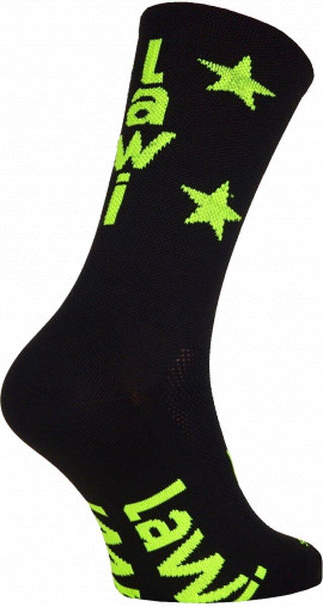 

LAWI Носки для велоспорта, цвет Star black/Fluo yellow