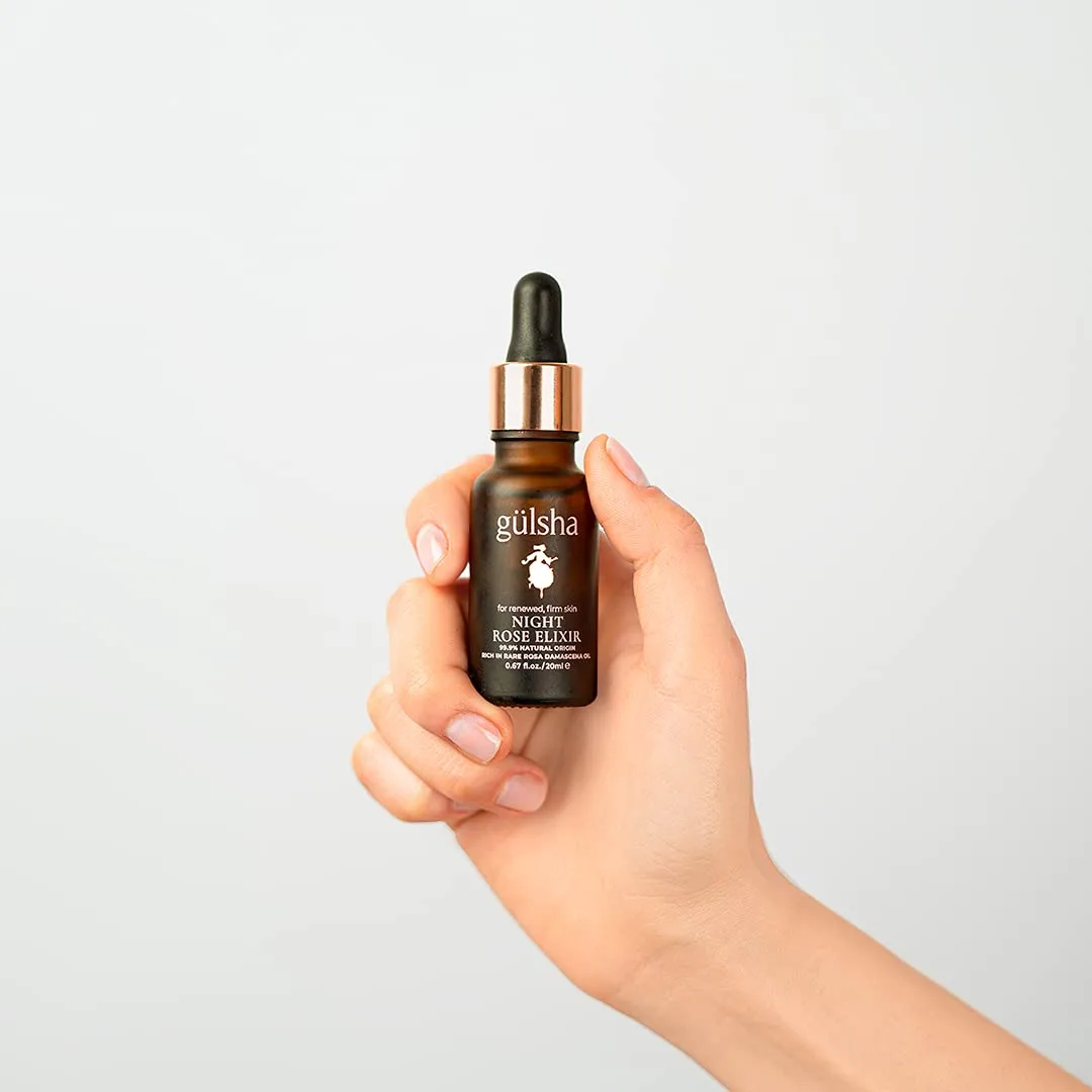 Масло для лица Gülsha — Gulsha Regenerative Night Rose Elixir, эфирное масло Rosa Damascena для лица, питает и, 18 мл — фото 2