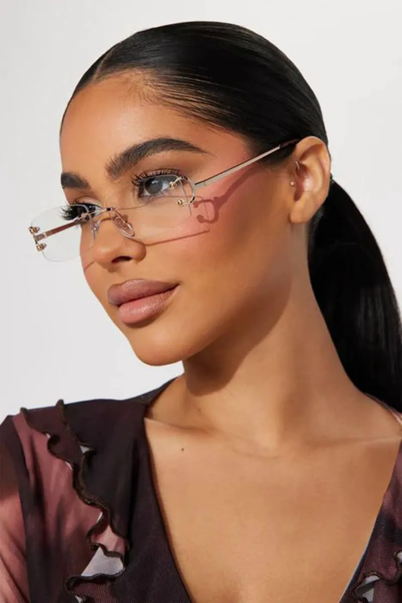 

Солнцезащитные очки JUDOO в стиле ретро, ​​без оправы, прямоугольной формы, для мужчин и женщин, модные очки без оправы с тонированными линзами, Gradient Grey C