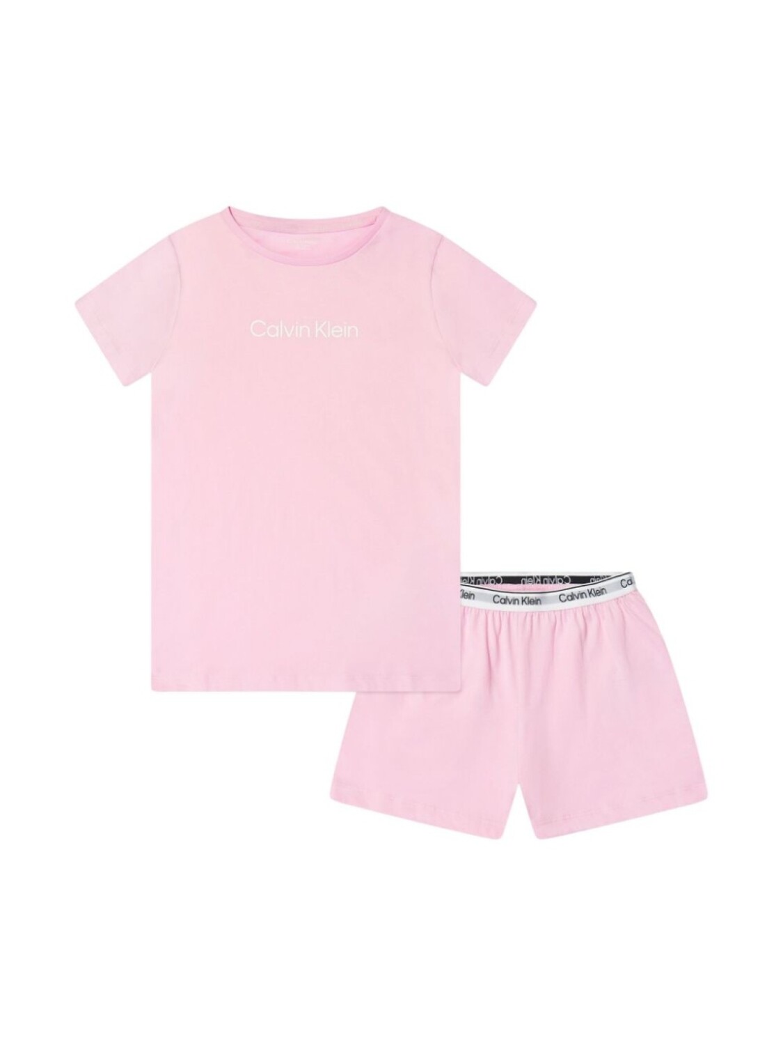 

Пижама с шортами Calvin Klein Kids, розовый