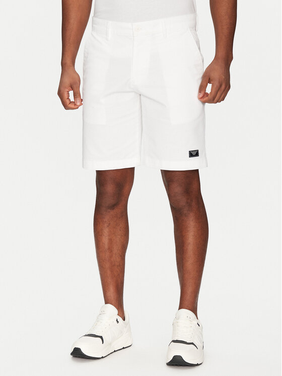 

Шорты из ткани обычного кроя EM000591 AF12336 U0002 Emporio Armani Underwear, белый