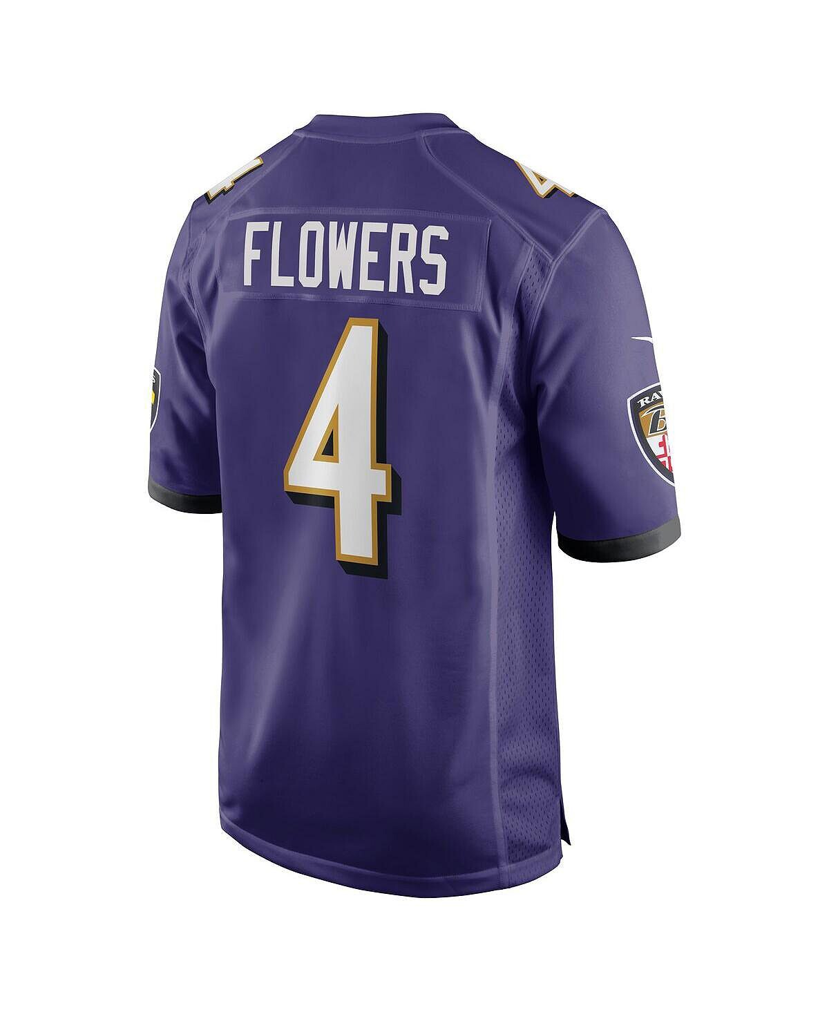 Мужская Джерси Zay Flowers Purple Baltimore Ravens драфта НФЛ 2023 года в первом раунде Nike — фото 2