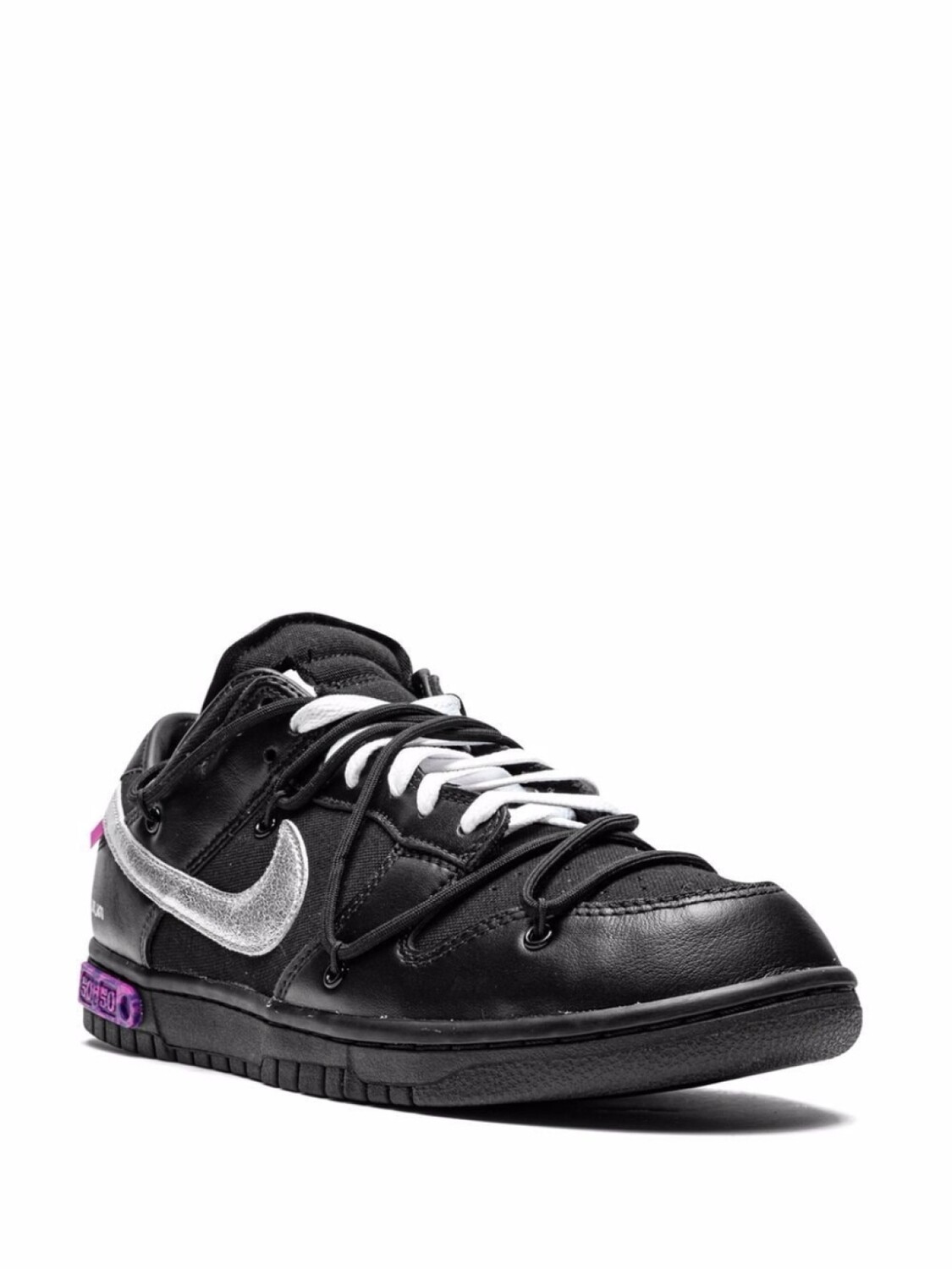 Кроссовки Dunk Low из коллаборации с Off-White Nike X Off-White, черный — фото 2