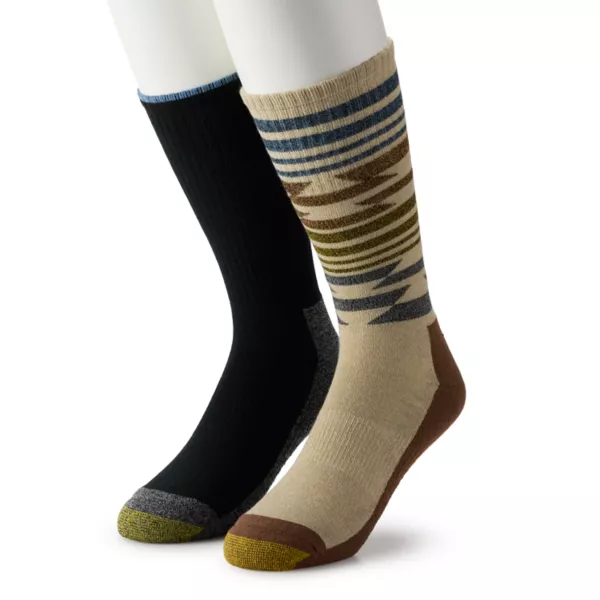 

Мужские носки с текстурой, комплект из 2 шт. Goldtoe, цвет aztec