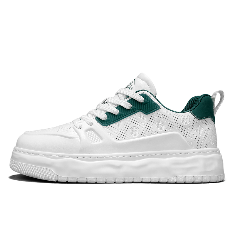 

YEARCON Низкие скейтерские кроссовки мужские бело-зеленые, цвет White Green