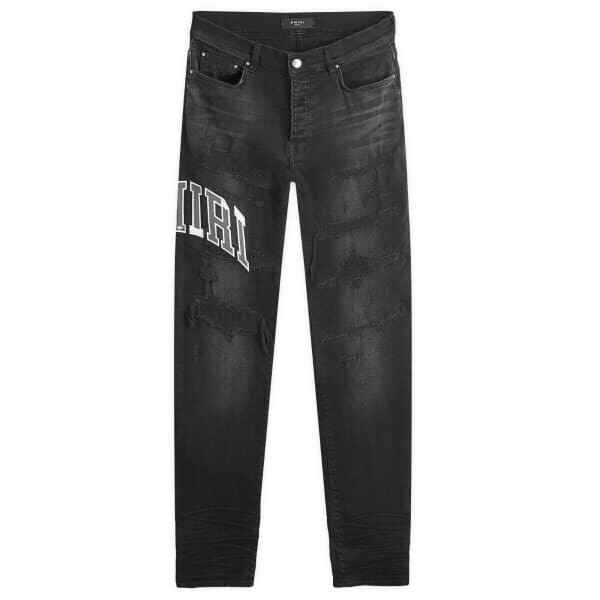 

Джинсы с логотипом университета Amiri, черный