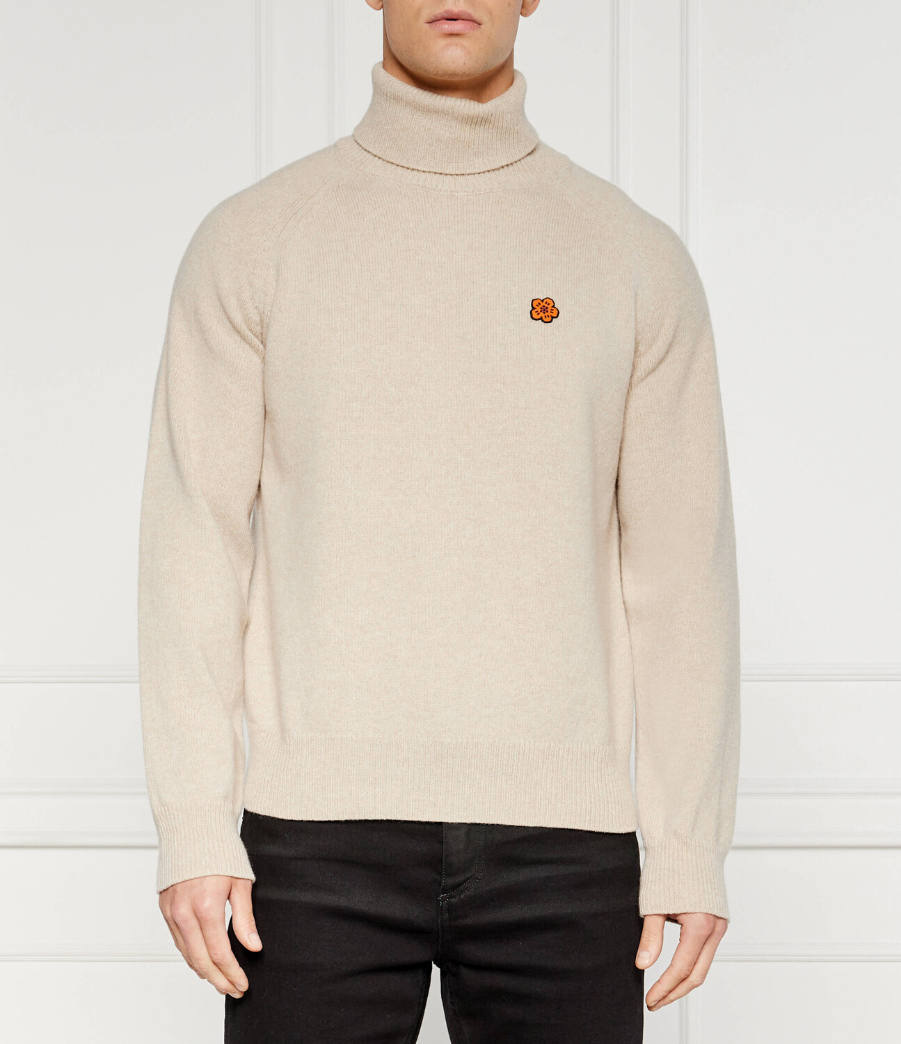 

Свитер из шерсти Kenzo BOKE FLOWER Comfort fit, бежевый