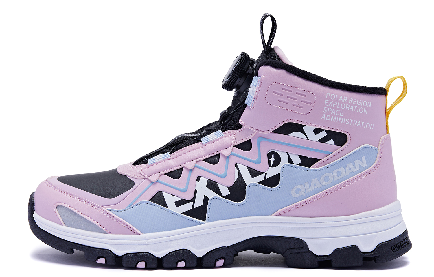 

QIAODAN Нескользящие дышащие детские кроссовки среднего размера для повседневной носки, черные, Glacier, для подростков