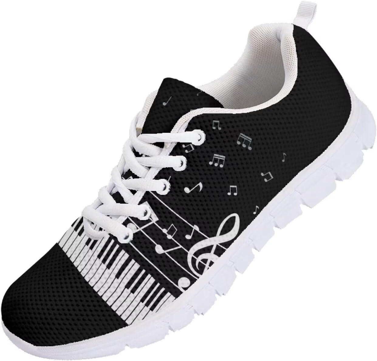 

Мужские кроссовки Funnydude Funny Print для бега, осенние, легкие, дышащие, спортивные, Music Note