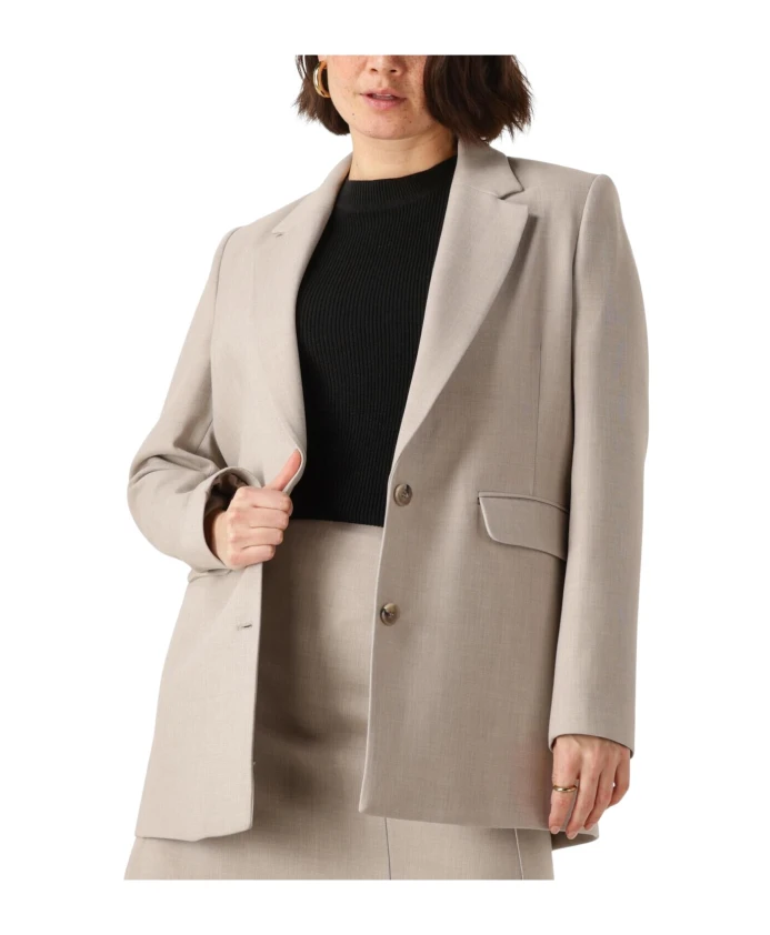 

Свободный блейзер бежевого цвета для женщин Selected Femme, бежевый