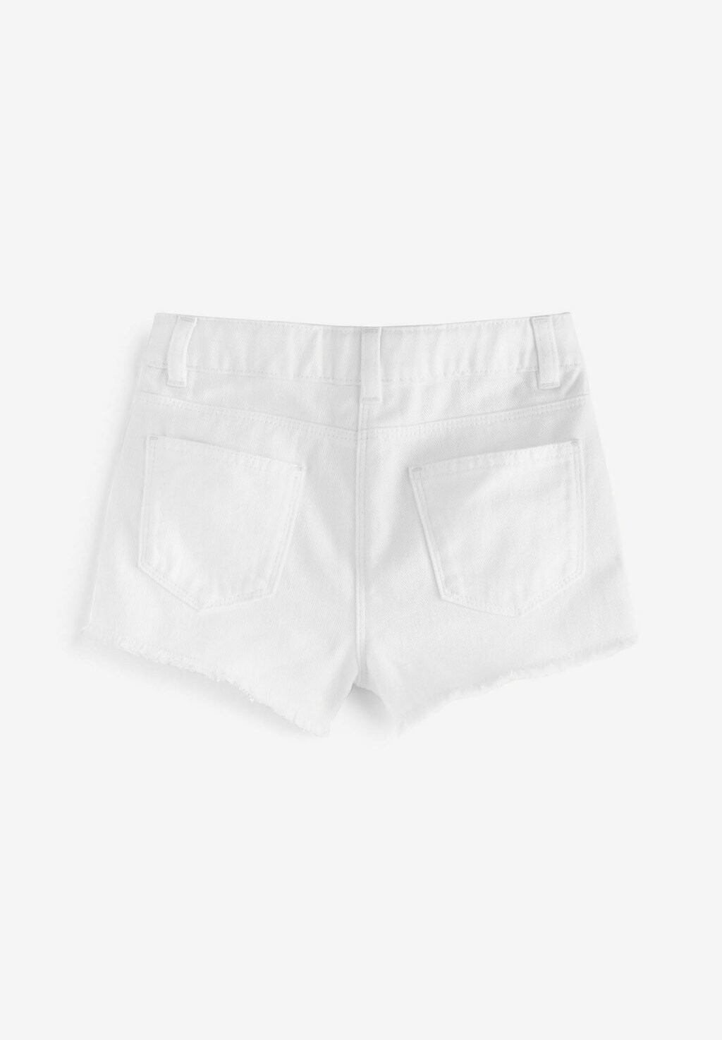 Джинсовые шорты Frayed Edge Regular Length Next, белые — фото 3
