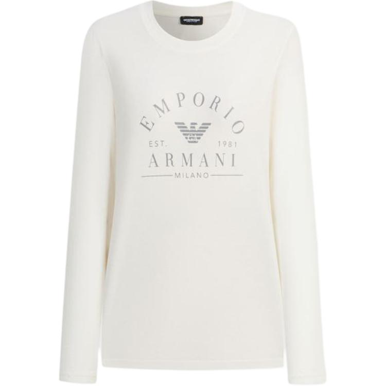 

Футболка с втачным рукавом Women's EMPORIO ARMANI, айвори белый