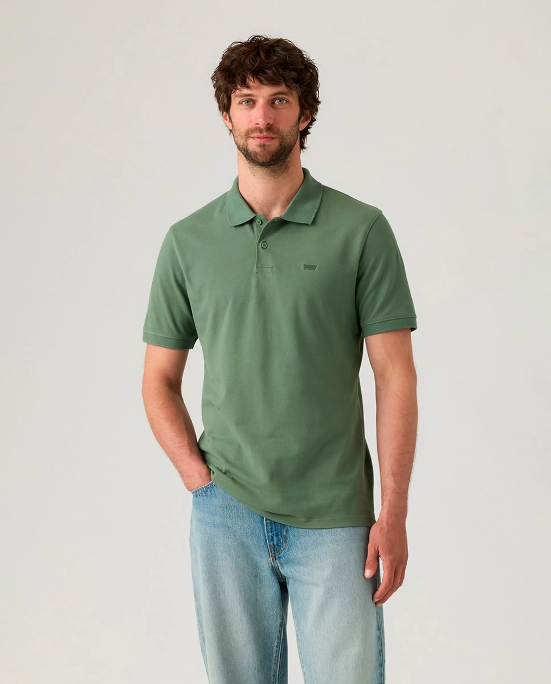 

Мужская футболка поло с коротким рукавом slim fit Levi'S, зеленый