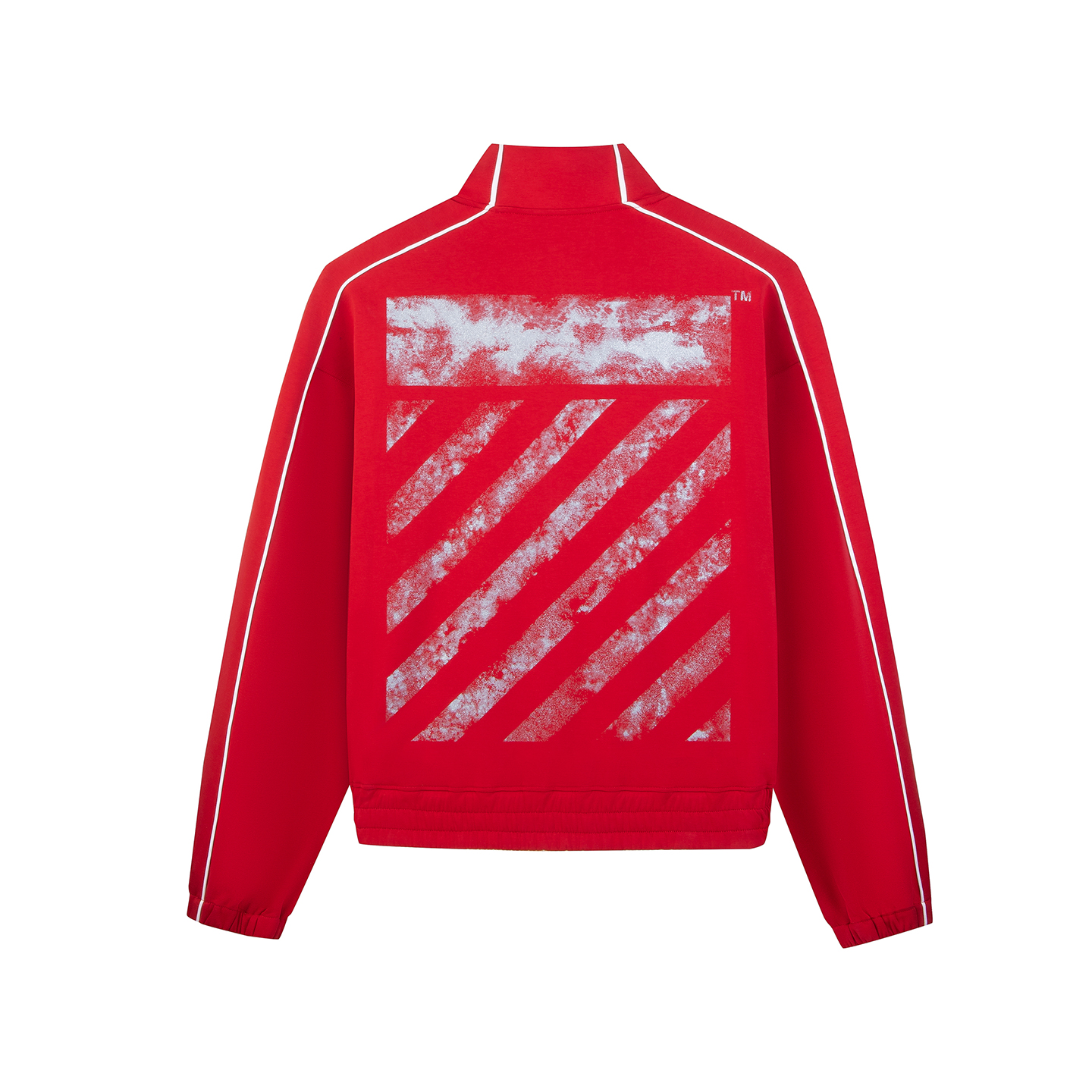 

OFF-WHITE Куртка OFF WHITE Unisex с красной отделкой лацкана в стиле умеренного Workwear