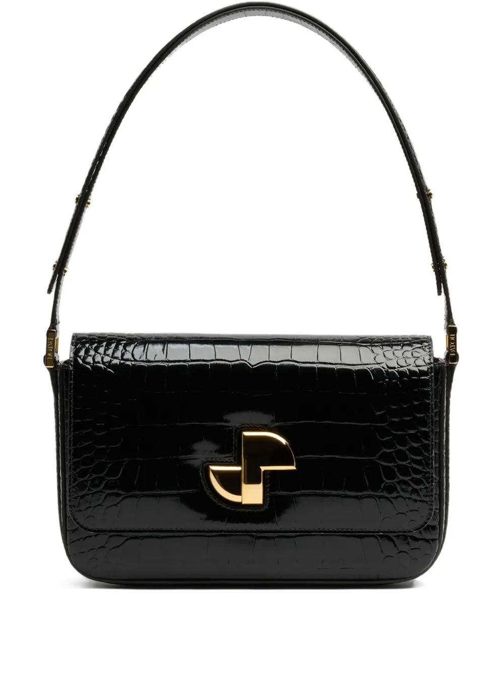 

Сумка на плечо Le lock с тиснением под крокодила PATOU, черный