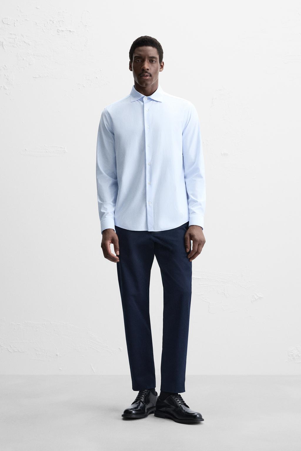 

Рубашка обычного покроя ZARA, цвет Stripes