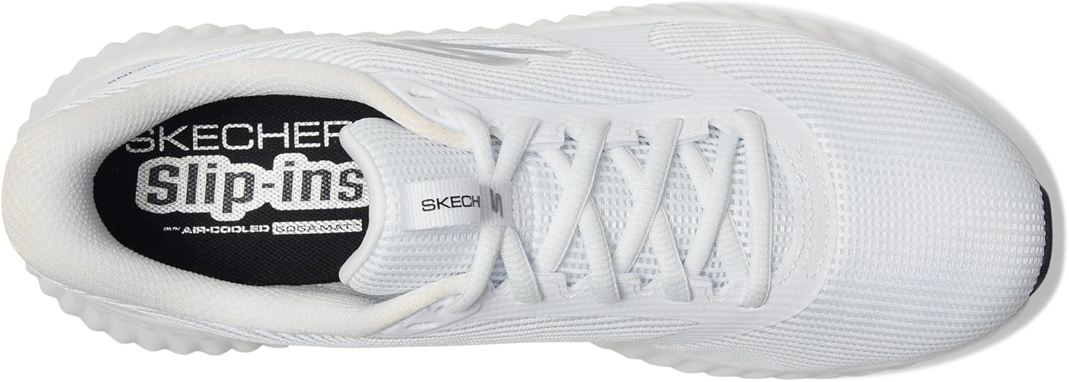Мужские кроссовки Skechers Go Run Now Hands Free Slip-ins, белый/черный — фото 2