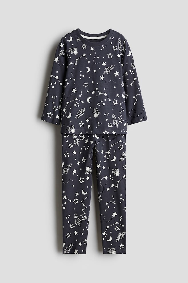 

Пижама из джерси с рисунком H&M, серый