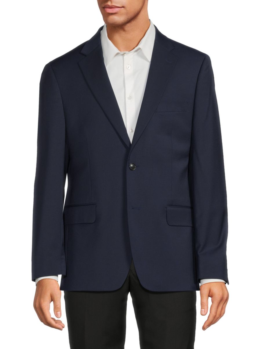 

Блейзер Modern Fit из смесовой шерсти Tommy Hilfiger, темно-синий