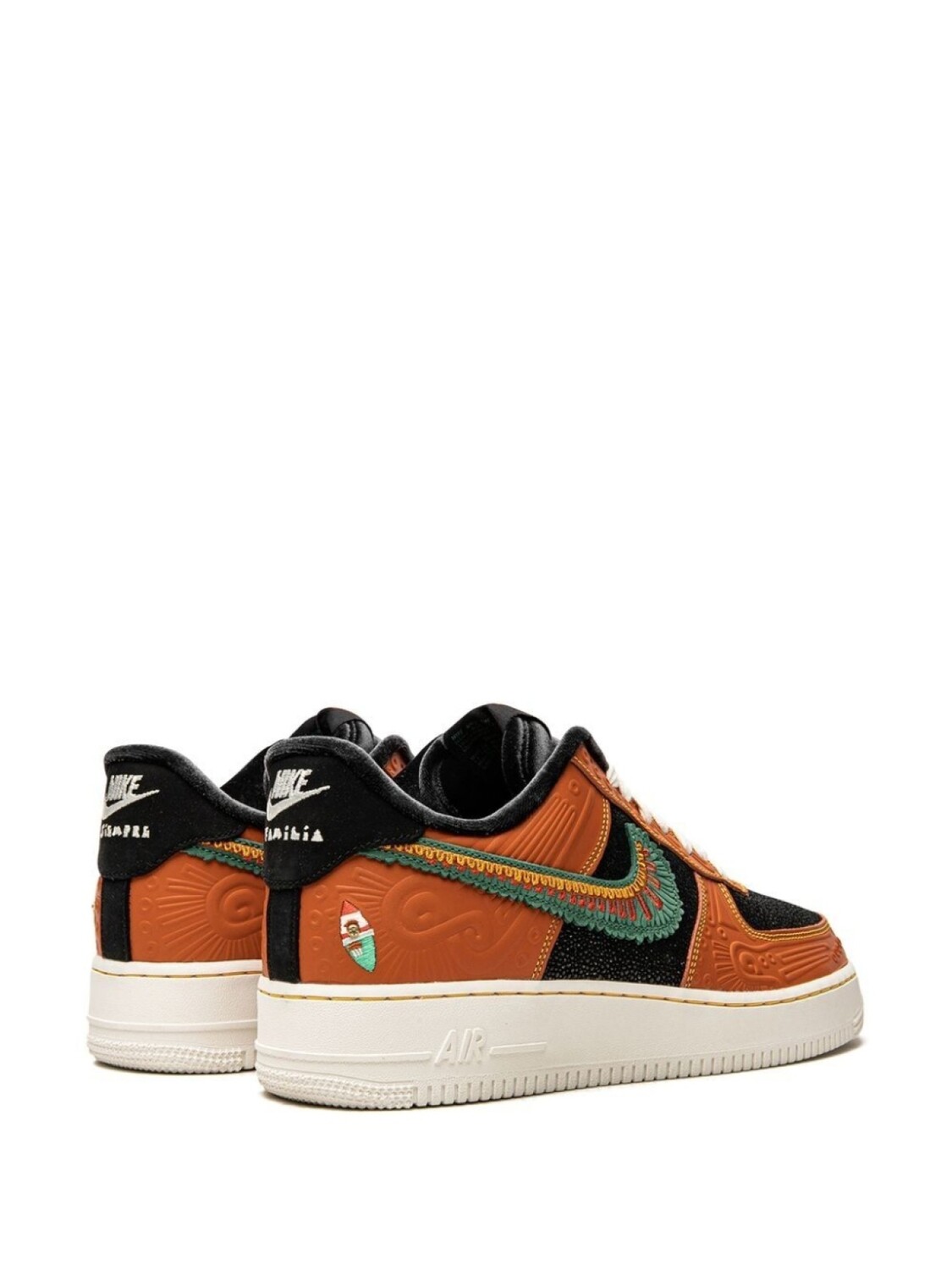 Кроссовки Air Force 1 '07 LX 'Siempre Familia' Nike, оранжевый — фото 3