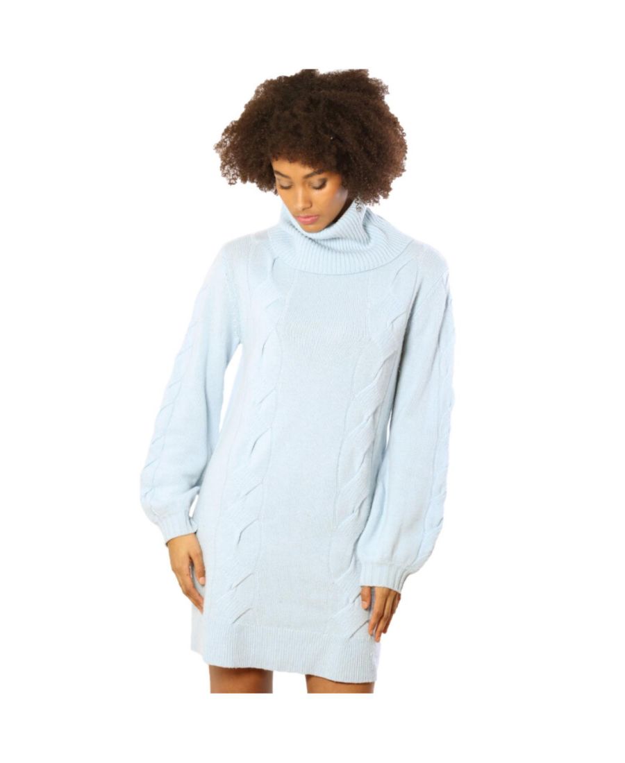 

Женский кашемировый мини-свитер с высоким воротником Bellemere Bellemere New York, Blue