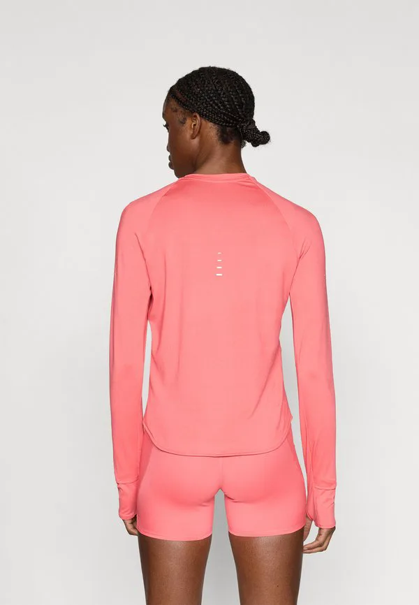 Блестящая блузка с длинными рукавами Nike Performance, Sea Coral/Reflective Silver-Coloured — фото 3
