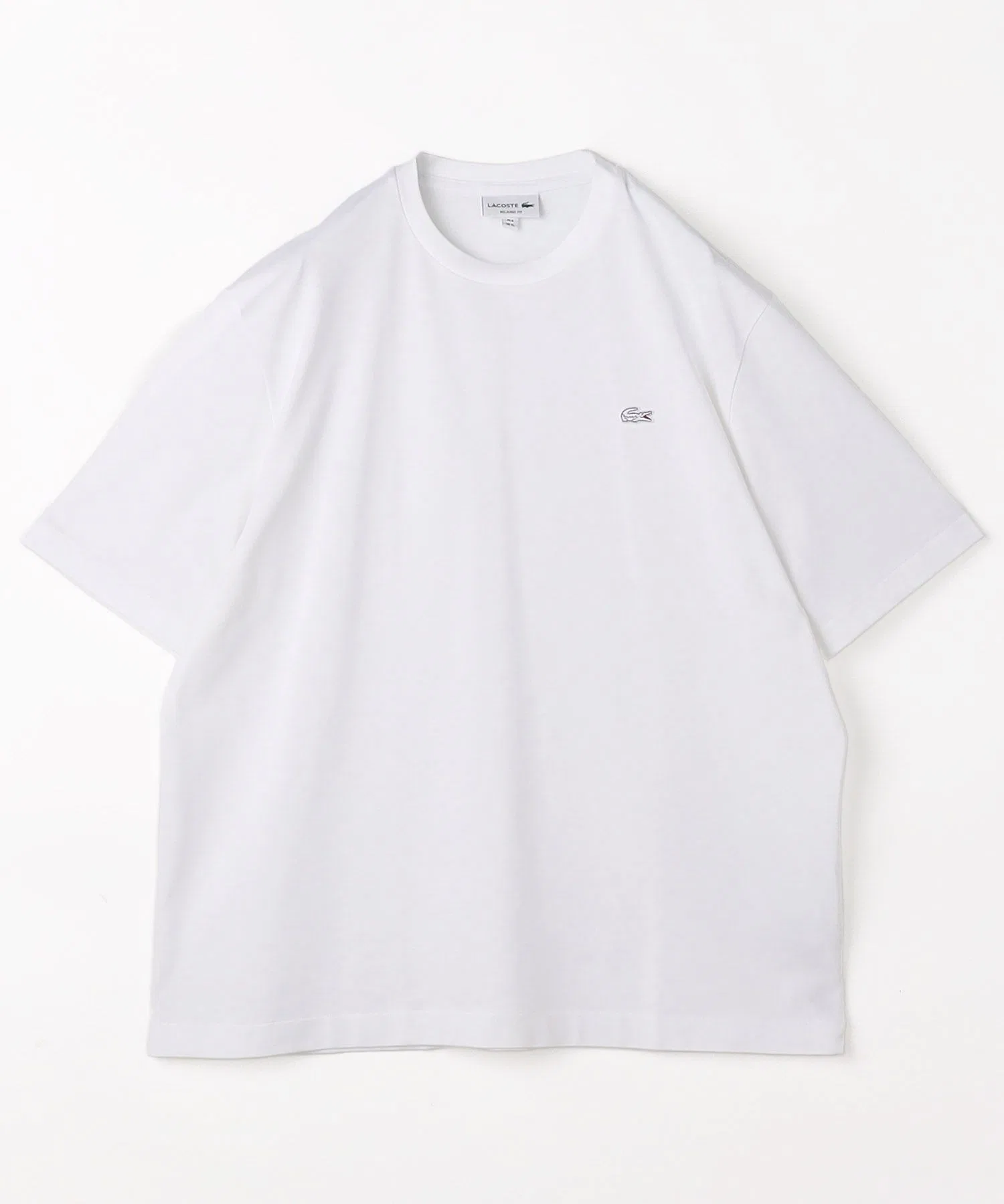 Мужская футболка LACOSTE S-caffe с логотипом, белая