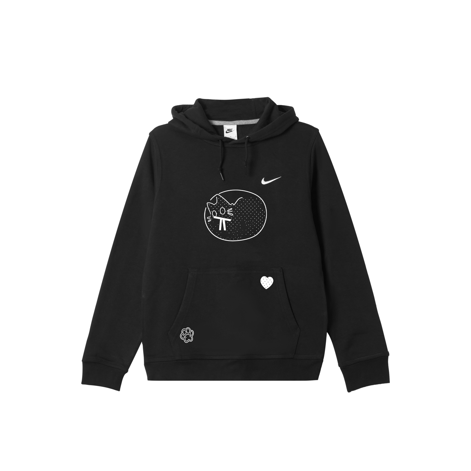 

Nike Толстовка мужская черная с капюшоном Moderate Regular