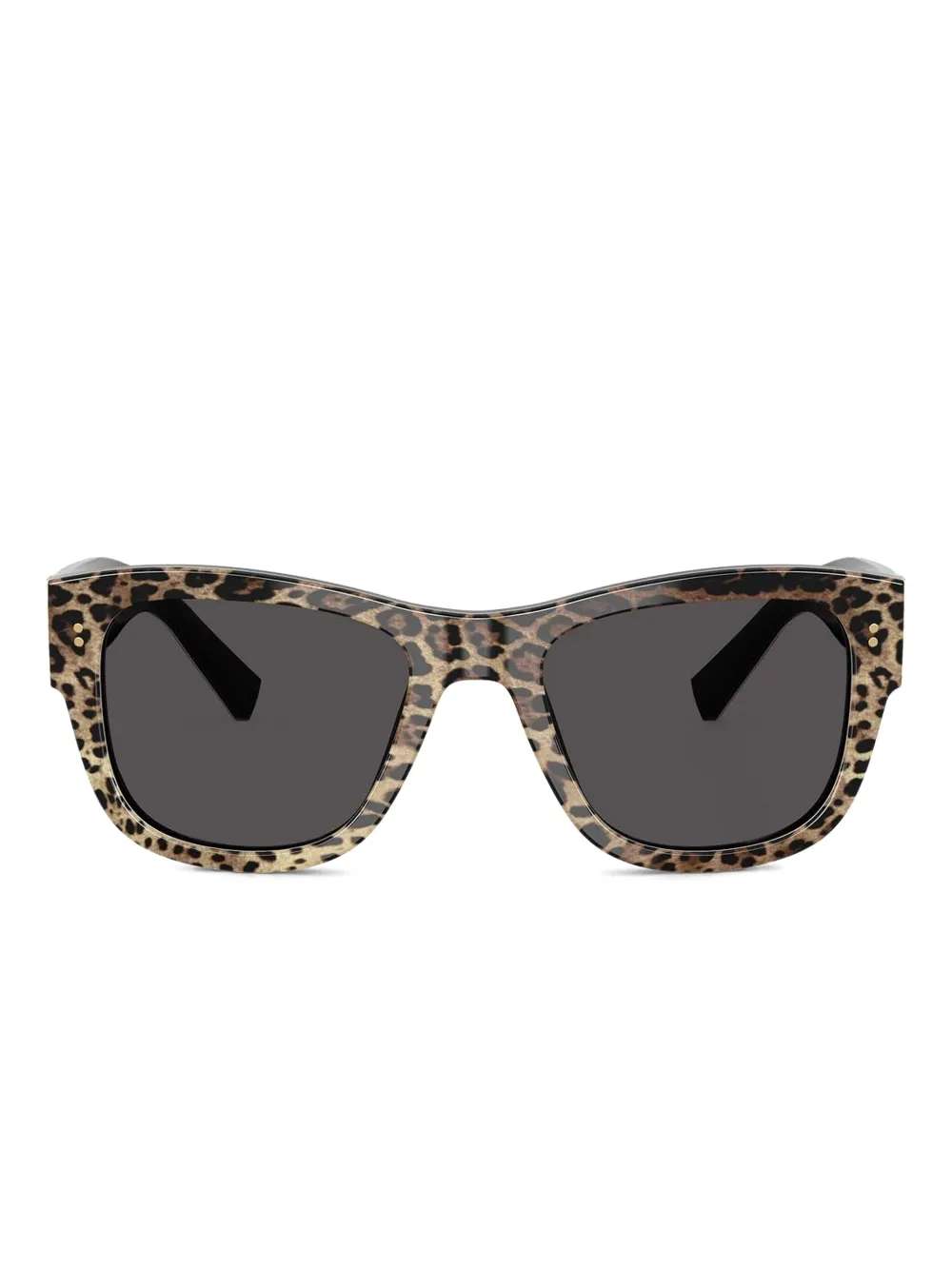 

Солнцезащитные очки DG4338 в квадратной оправе с леопардовым принтом Dolce & Gabbana Eyewear, черный