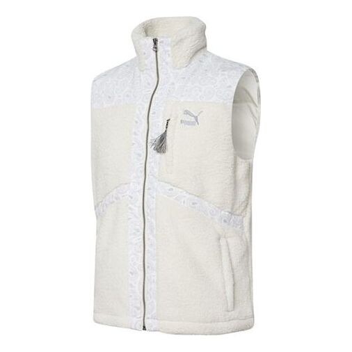 

Жилет paisley woven sherpa vest 'white' Puma, белый