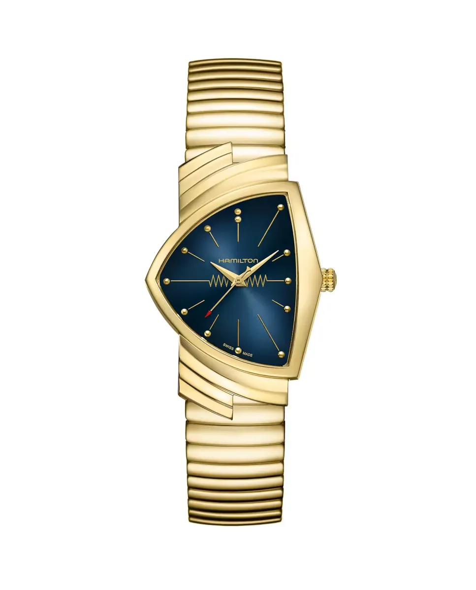 

Женские кварцевые часы Ventura L H24301141 из стали Hamilton, синий