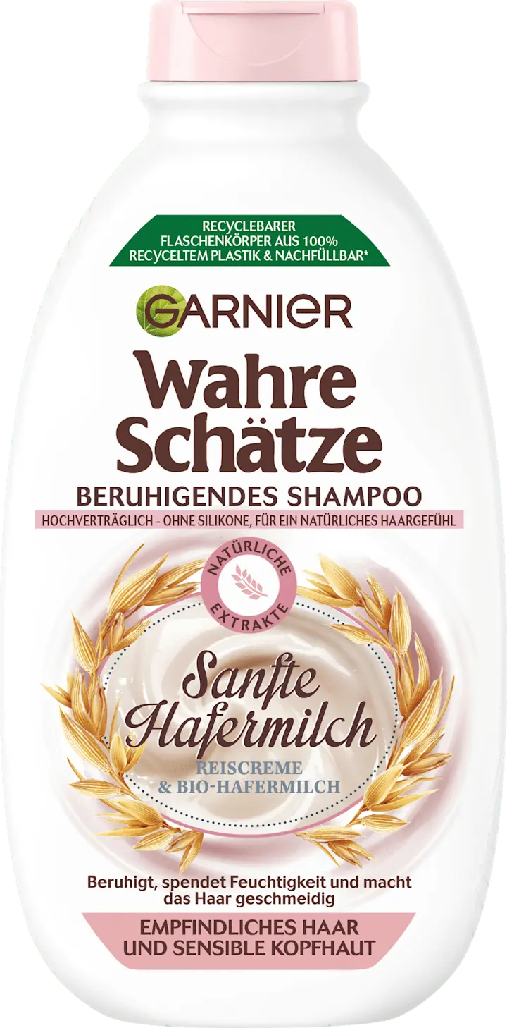 

Шампунь Wahre Schätze Shampoo Sanfte Hafermilch, empfindliches Haar, 400 ml