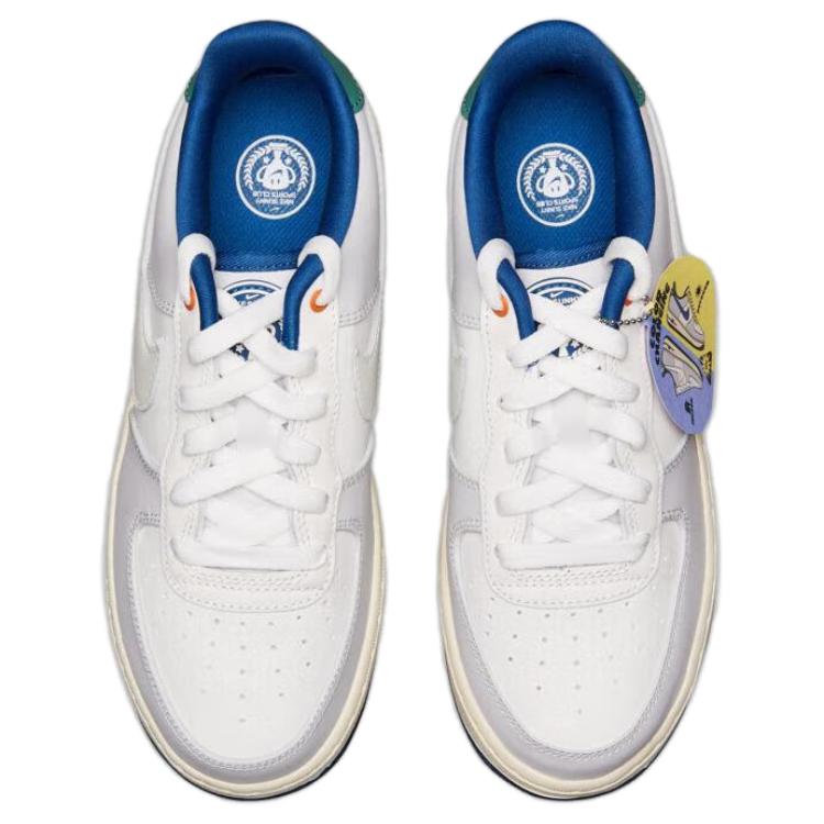 Nike Air Force 1 LV8 'Sail White Thunder Blue' GS, серый белый — фото 4