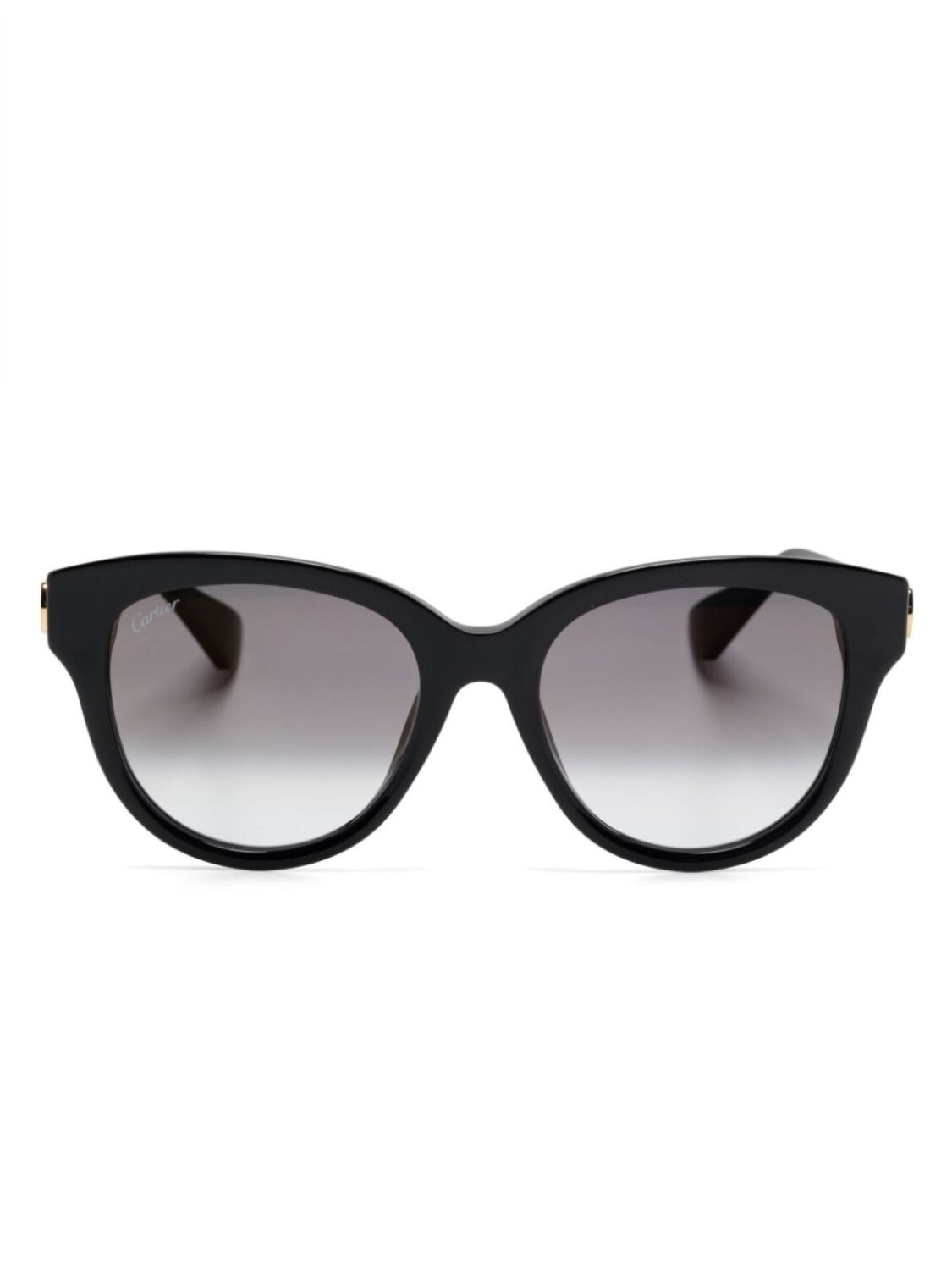 

Солнцезащитные очки кошачий глаз Cartier Eyewear, черный
