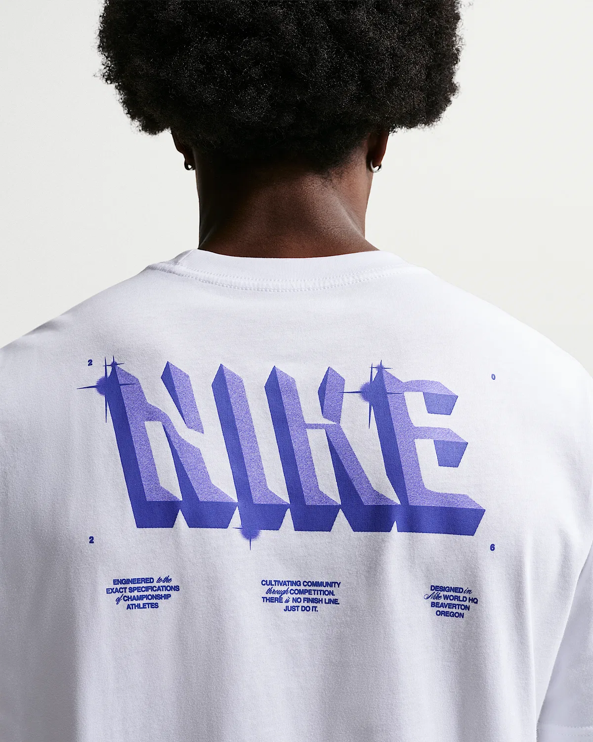 Мужская футболка N.A.C. Nike, White/Persian Violet — фото 2