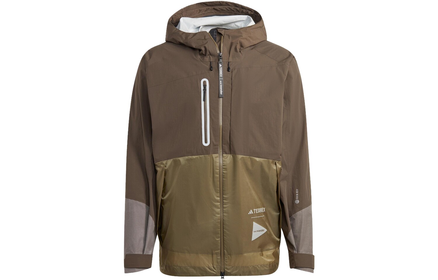 

TERREX X And Wander Outdoor Jacket Men Dark Oliver Adidas, цвет Dark Oliver