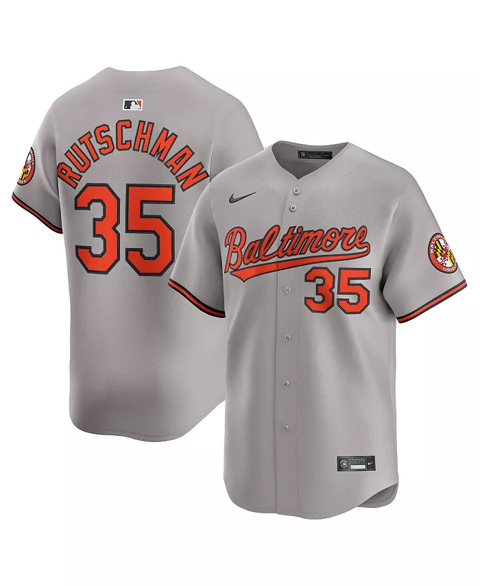 

Мужская серая дорожная ограниченная джерси игрока Adley Rutschman Baltimore Orioles Nike