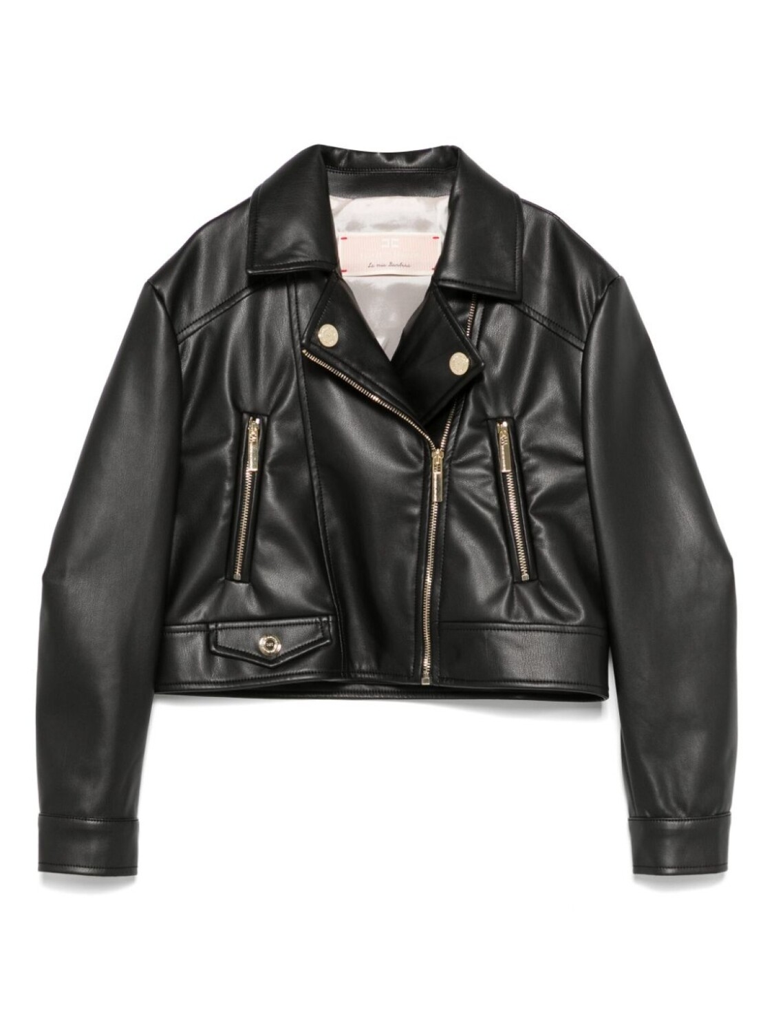 

Elisabetta Franchi La Mia Bambina куртка из искусственной кожи, черный